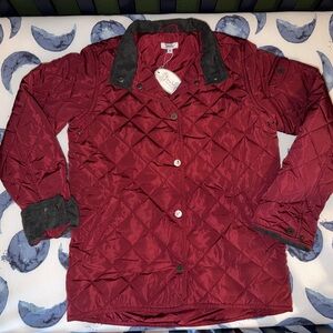 Frenchie Kids Maroon Quilted Jacket